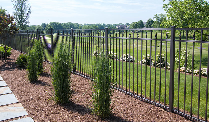 Aluminum / Ornamental Fencing installation by Tazewell County Fence Co. — serving Morton, Pekin & Central Illinois