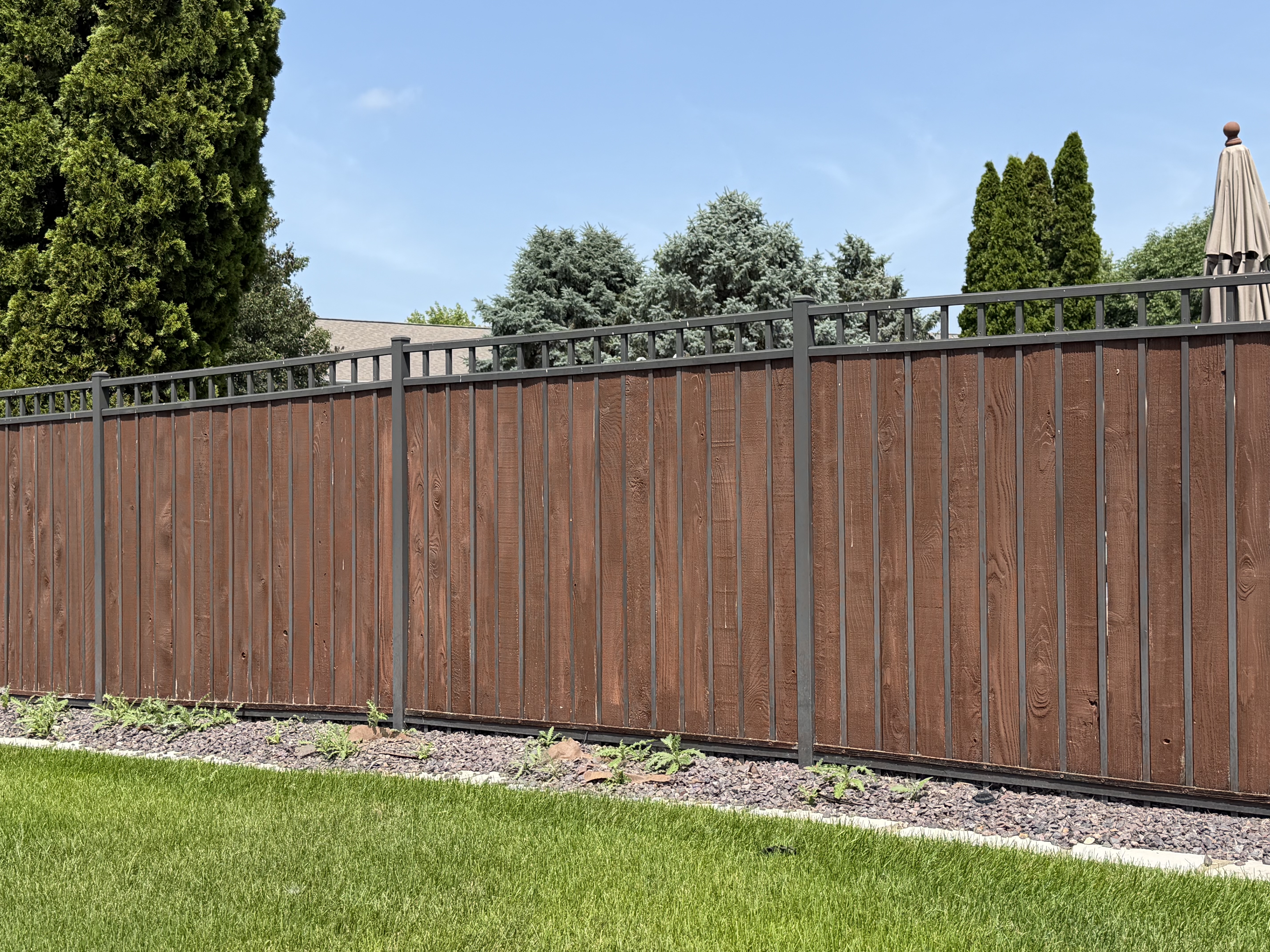 Walnut Solid Privacy — Wood Privacy Fences