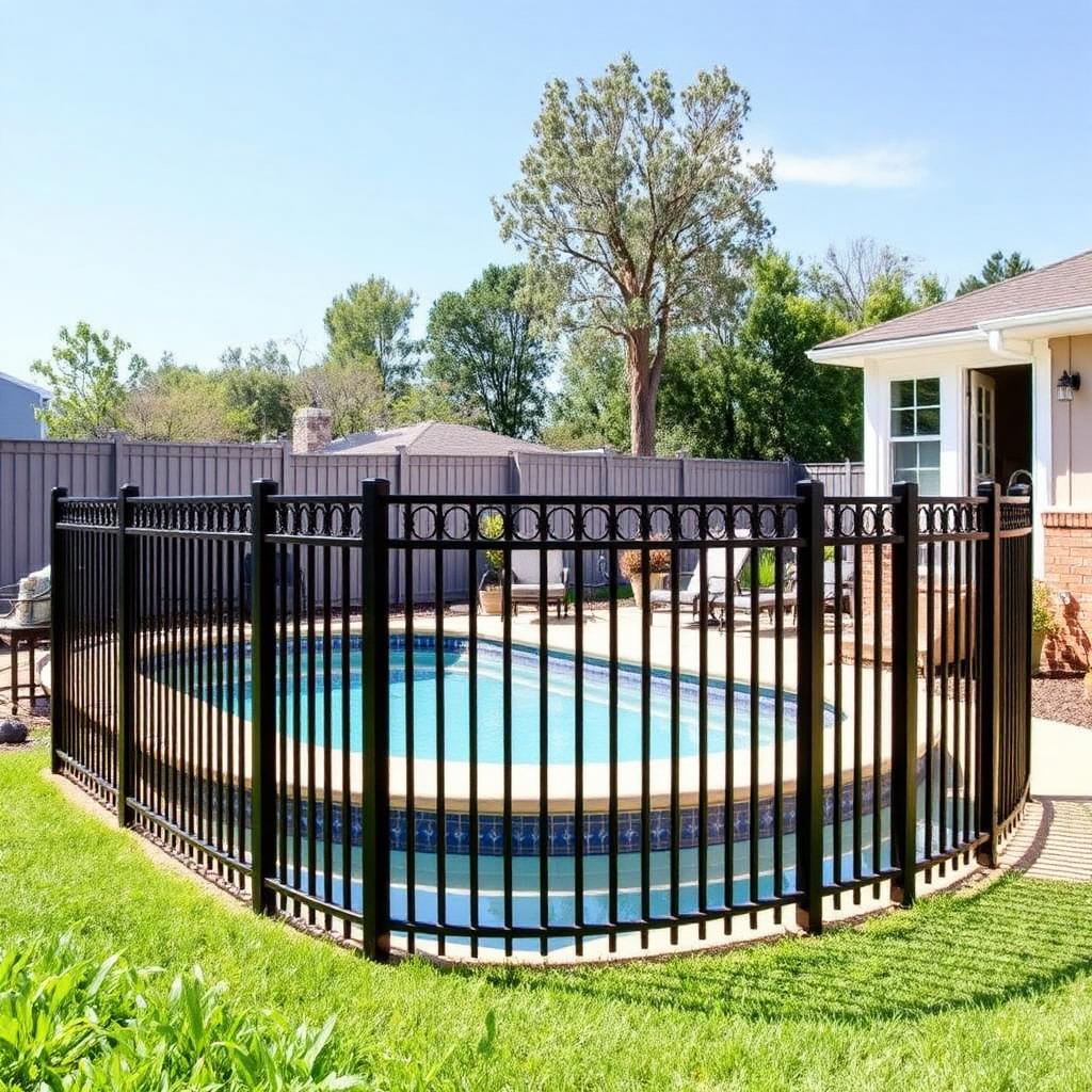 Aluminum / Ornamental Fencing install — Morton / Pekin, IL area