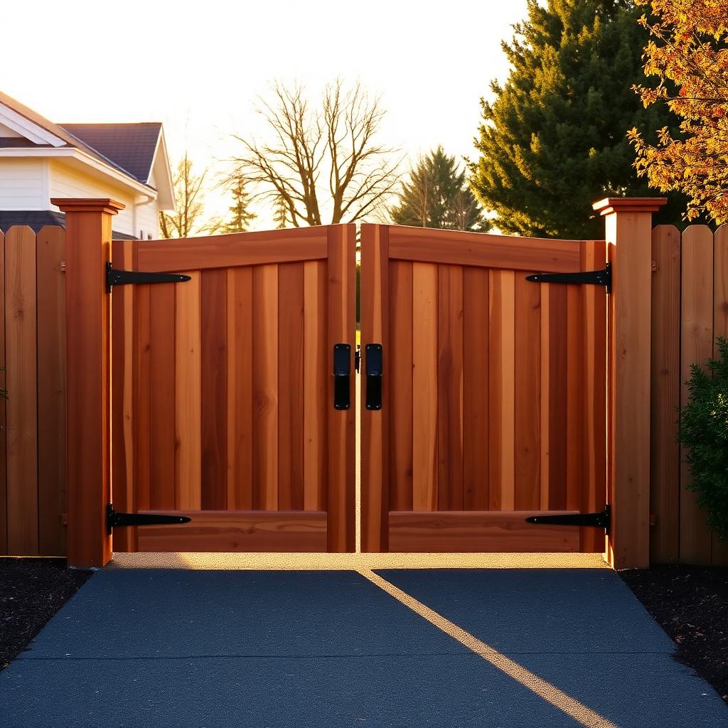 Gate Installation & Repair install example — Tazewell County backyard
