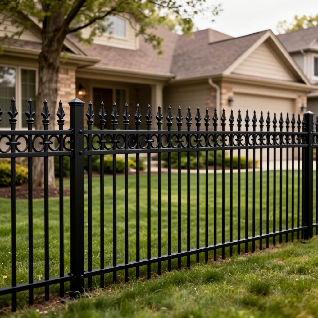 Aluminum / Ornamental Fencing installation by Tazewell County Fence Co. — serving Morton, Pekin & Central Illinois