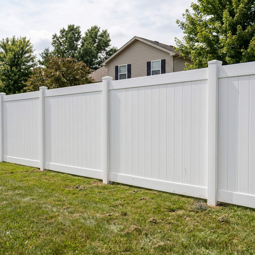 Vinyl Fences installation by Tazewell County Fence Co. — serving Morton, Pekin & Central Illinois
